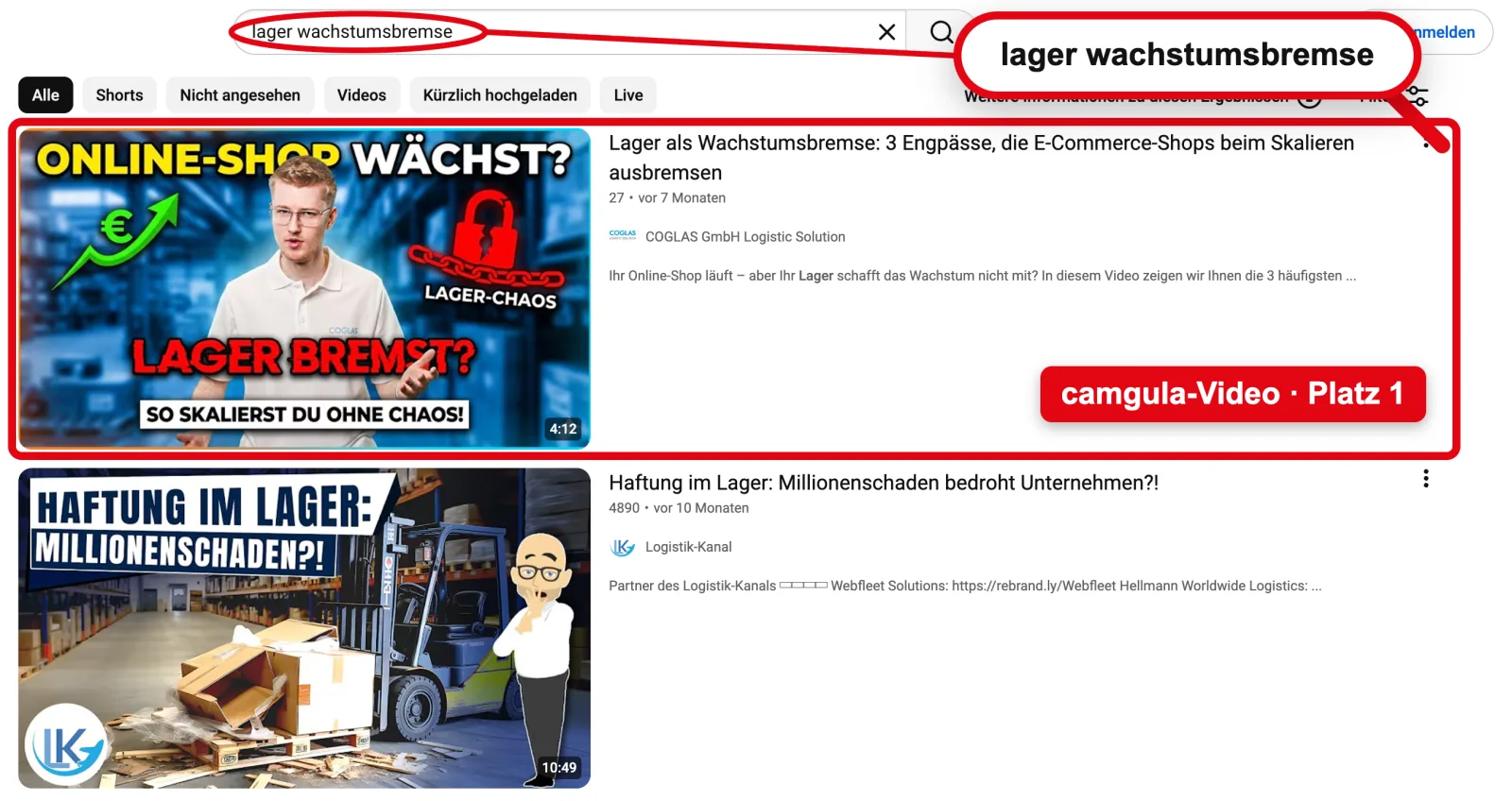 YouTube: „lager wachstumsbremse“