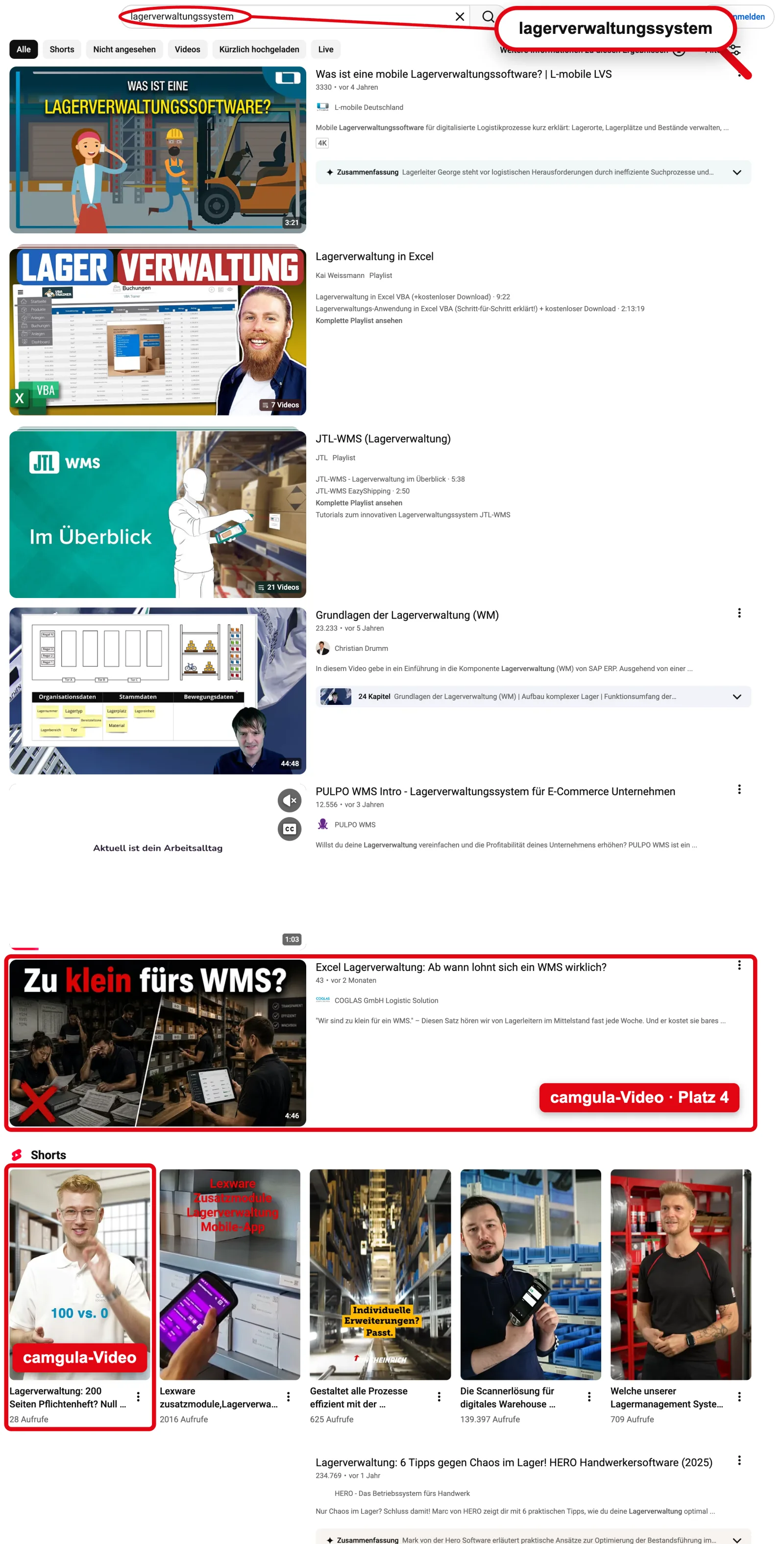 YouTube: „lagerverwaltungssystem“