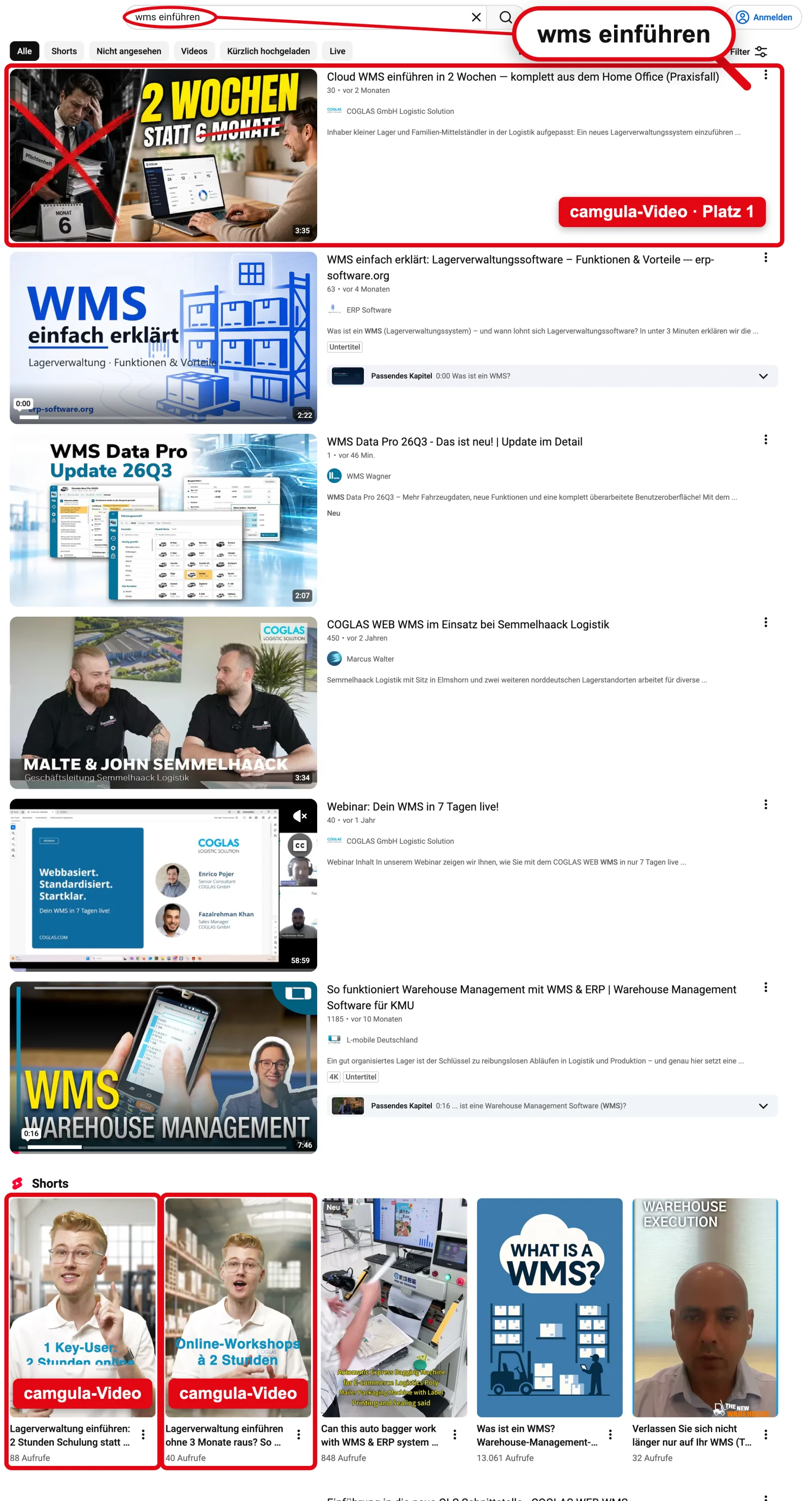 YouTube: „wms einführen“