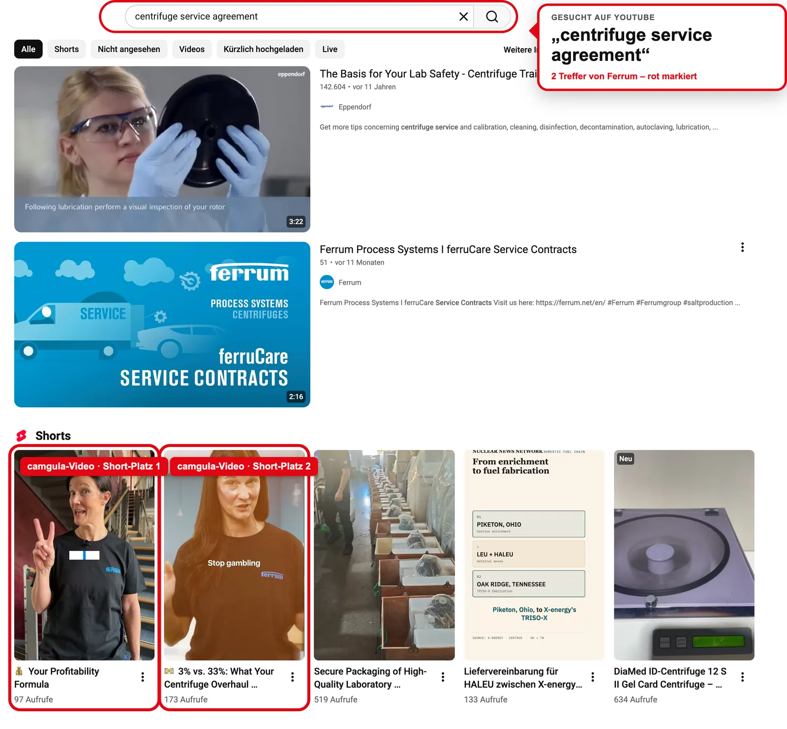 YouTube: “centrifuge service agreement”